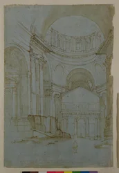 Uitzicht in de nieuwe Sint-Pieter in Rome